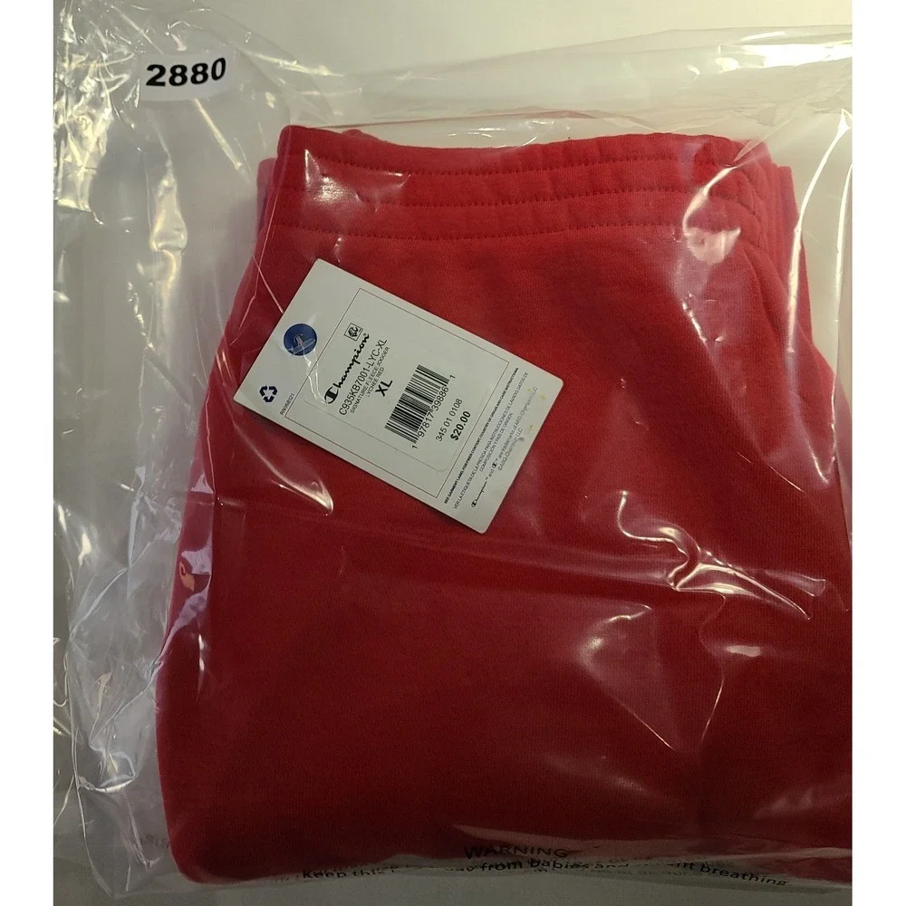 Champion Boys Signature Fleece Jogger Lychee Red XL 18/20 Athletic Pants NWT